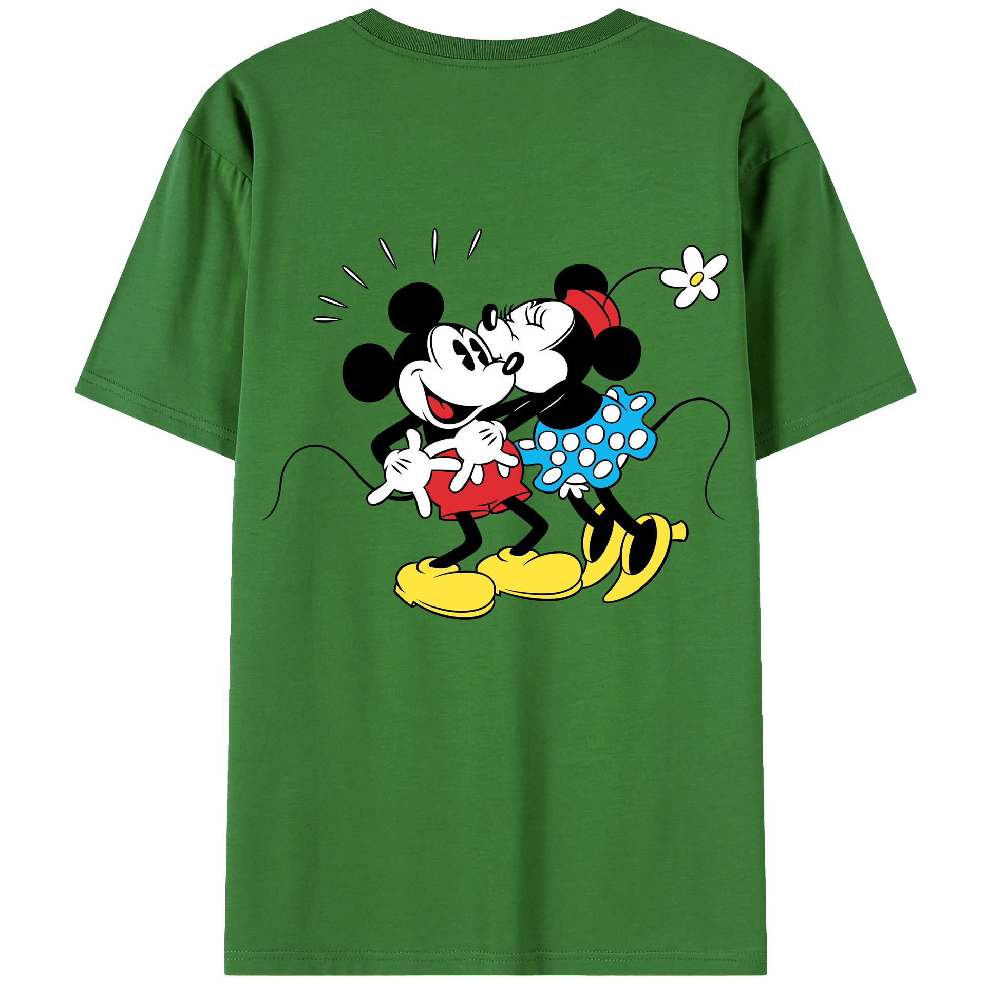 （画像用） ミッキーマウス Mickey Mouse レディース半袖Tシャツ(バックプリント)